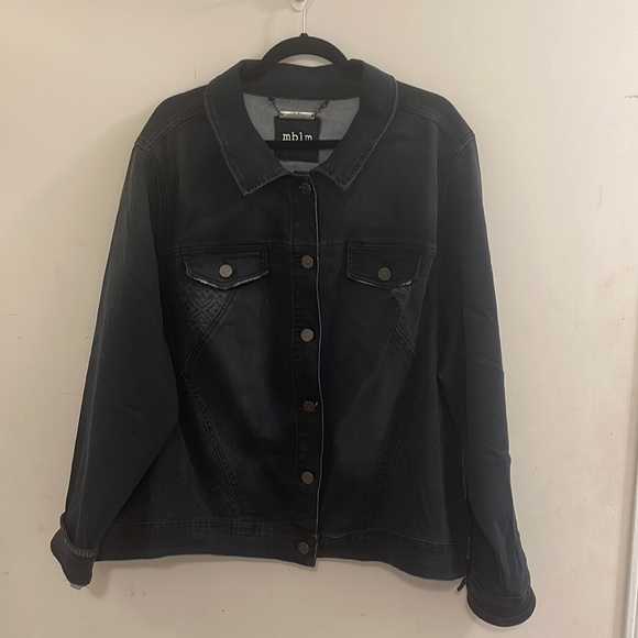 Mblm black lightweight denim jacket size: 4 - Picture 1 of 8